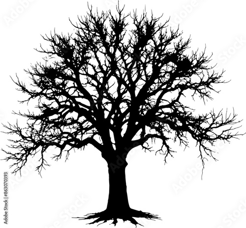 Spooky Tree Silhouette for Halloween Designs