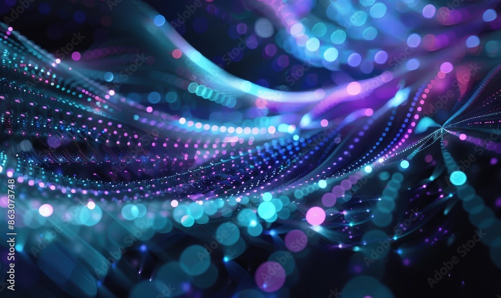 Fototapeta premium Nodes and edges representing connections