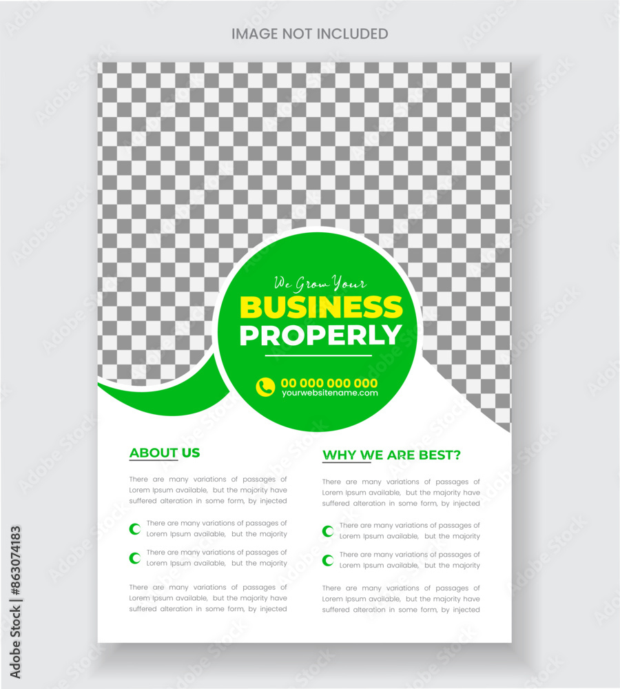 Obraz premium Corporate Flyer Design Template, Creative Flyer Design 