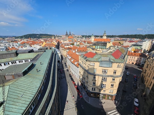 Prag Tschechien Panorama von oben