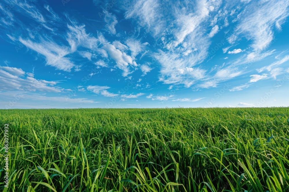 field of grass and perfect sky field of grass and perfect sky