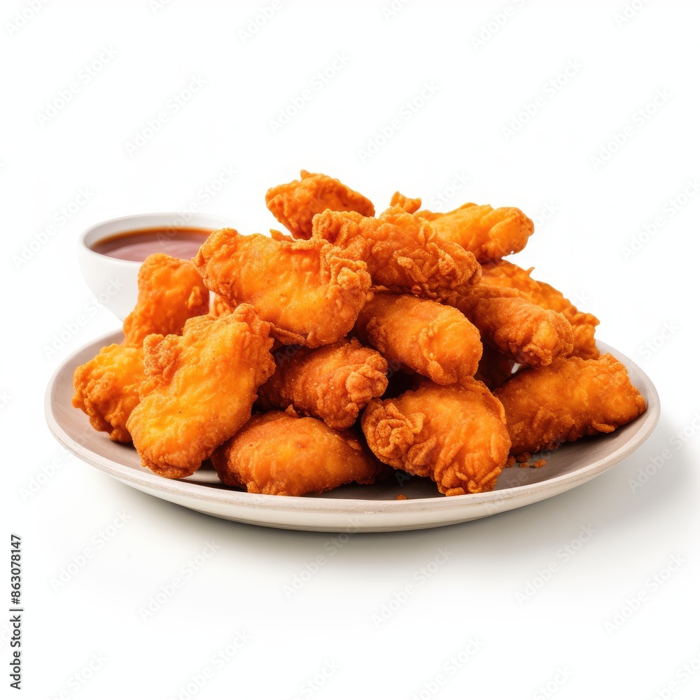 Crispy and Spicy Chicken 65 Bites on a Plate Crispy and Spicy Chicken 65 Bites on a Plate