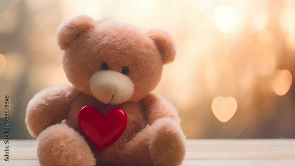 Warm and Fuzzy Bear Toy with Heart Warm and Fuzzy Bear Toy with Heart