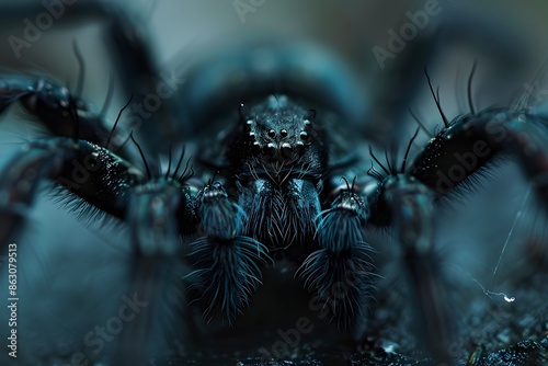 Macro picture of big spider