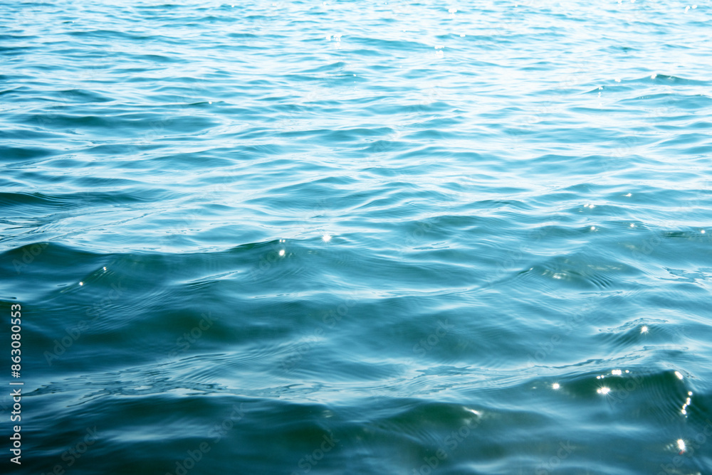 Fototapeta premium Blue sea water background texture