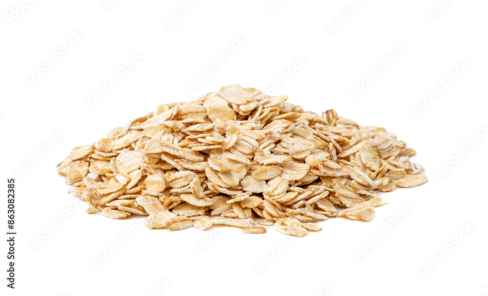 pile of oatmeal isolated on white background pile of oatmeal isolated on white background