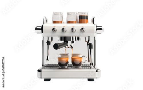 coffee machine isolated on white background