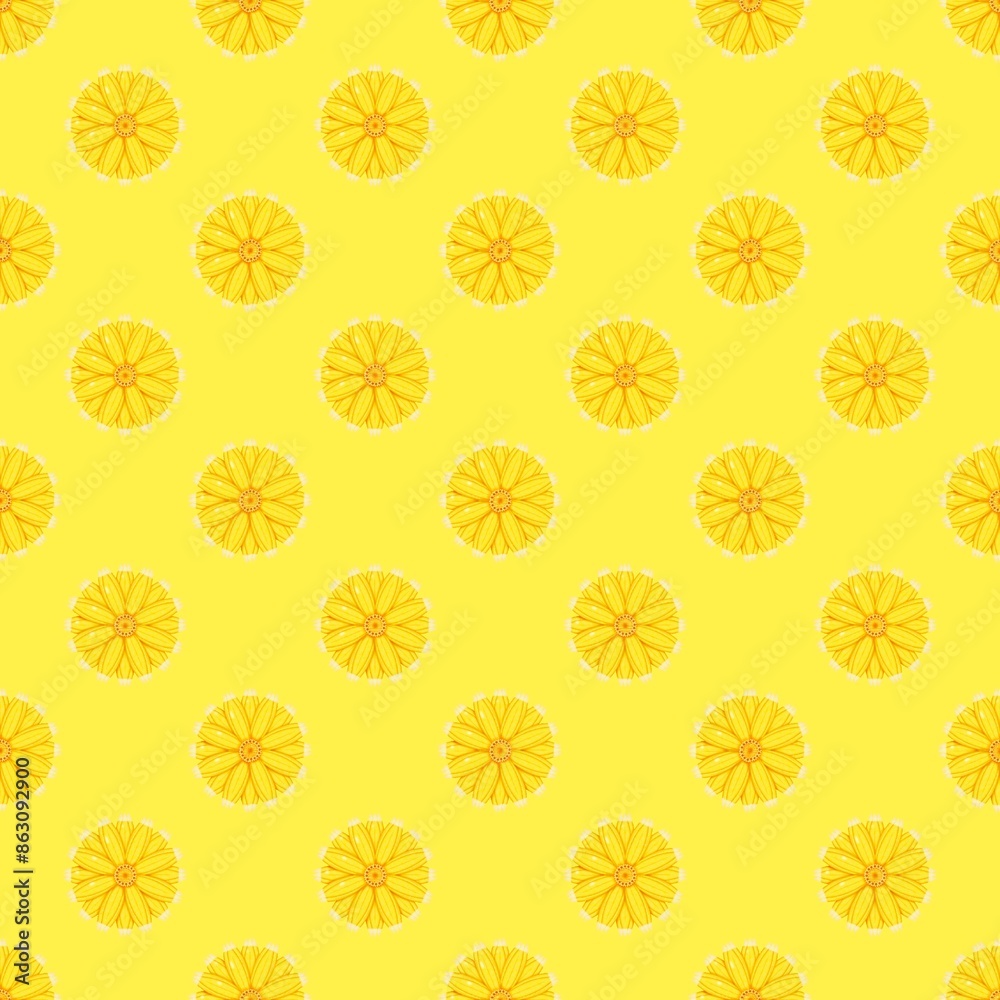 seamless pattern with yellow flowers seamless pattern with yellow flowers
