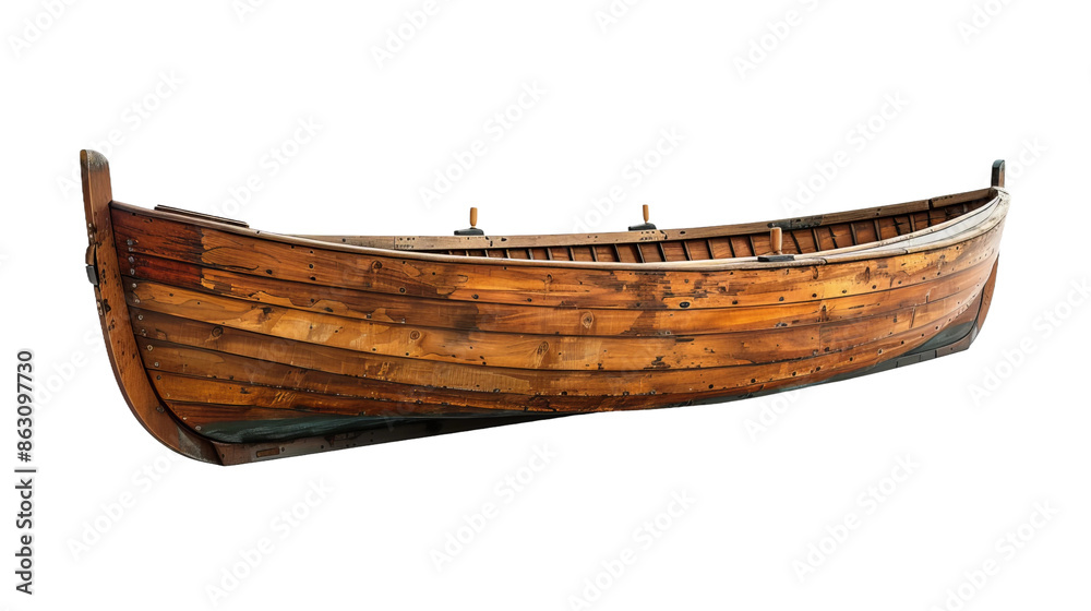 photo of a traditional canoe, isolated on a white background photo of a traditional canoe, isolated on a white background