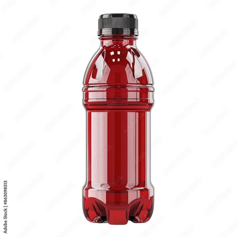 Obraz premium red plastic bottle