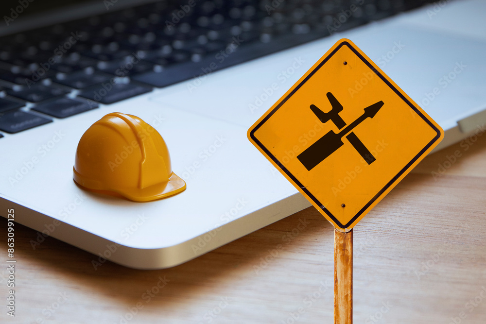 © janews094 - warning under construction , website under maintenance , troubleshooting and fixing