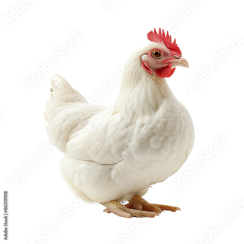 chicken isolated on white