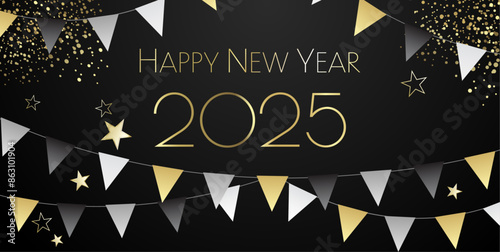 Happy new year 2025 design