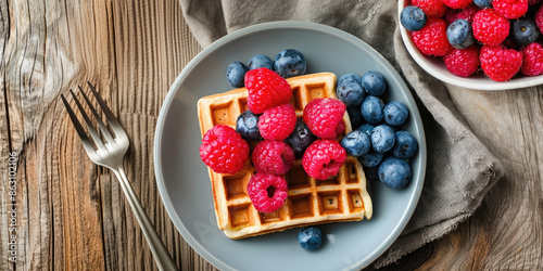 Delicious Plate of Waffles ...