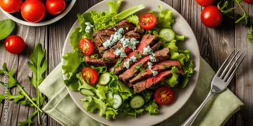 Delicious Plate of Salad wi...