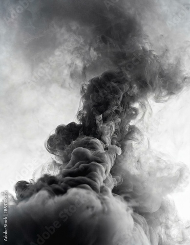 Fond de fumée noire et blanche