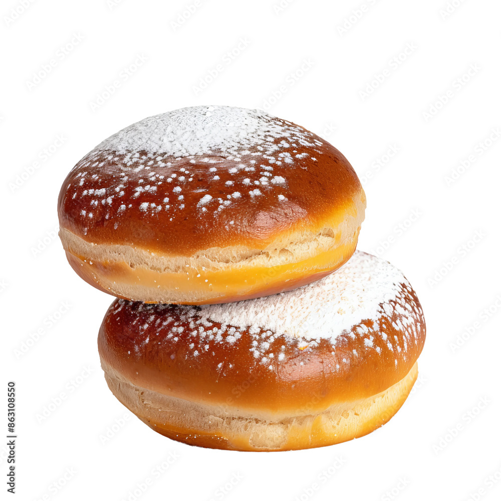 krapfen, white background, clean and bright environment krapfen, white background, clean and bright environment