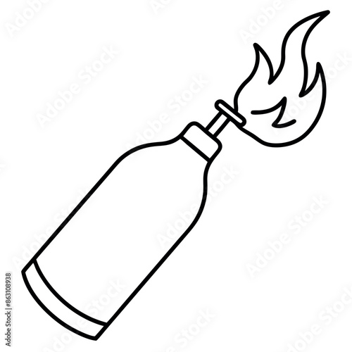 Coloring pages for Molotov cocktails, gasoline, and bombs