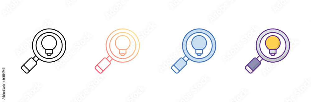 Inspiration icon design with white background stock illustration Inspiration icon design with white background stock illustration