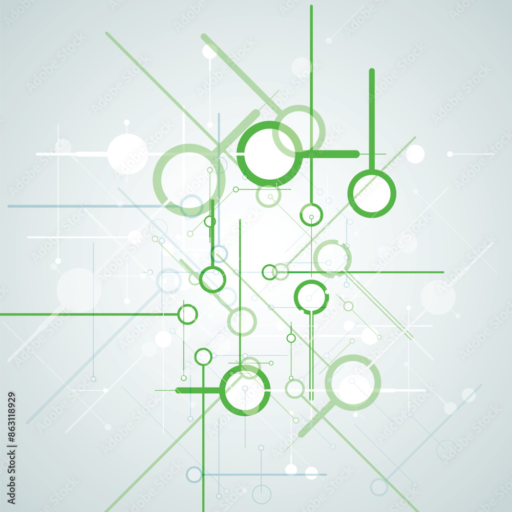 Obraz premium Vector connecting dots and lines. Science connect element. Modern science and technology background. Medical design