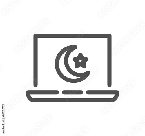 Religion symbols related icon outline and linear vector.	
