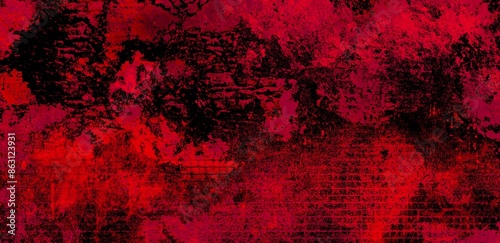 red black grunge texture bricks wall abstract background image wallpaper black Friday banner use dirty dusty grunge winter love scratch the old wall paint art canvas red dark love emotion 