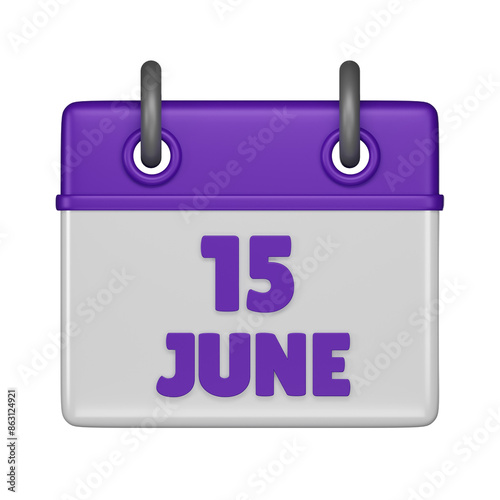 15 June 3d icon