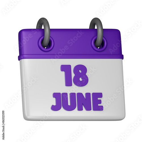 18 June 3d icon
