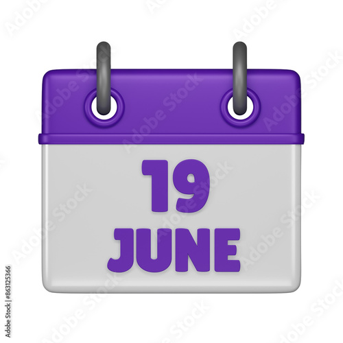 19 June 3d icon