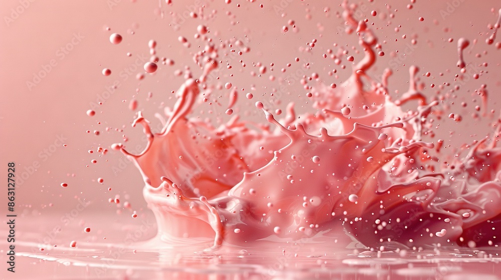 A close-up of a pink rose with water droplets on the petals and at their base A close-up of a pink rose with water droplets on the petals and at their base