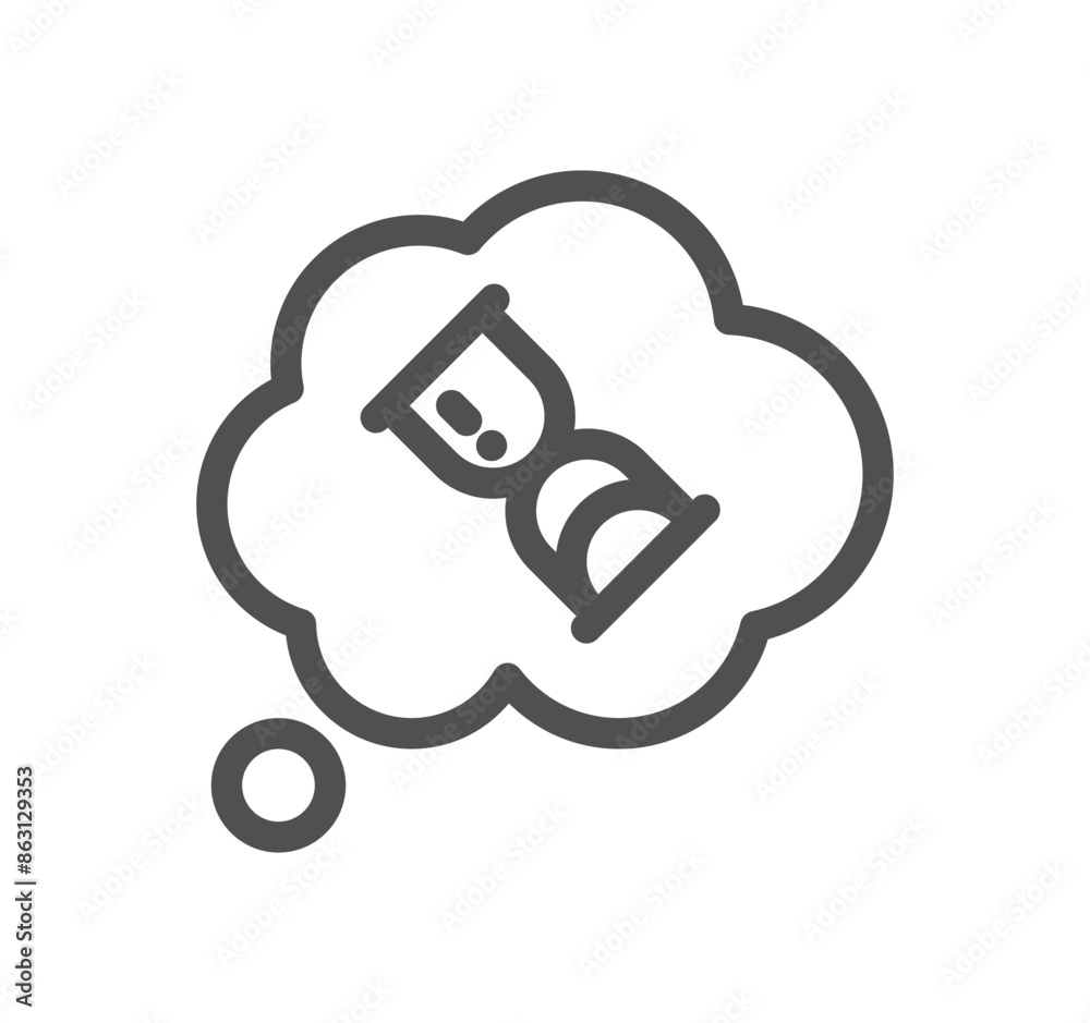 Sand watch related icon outline and linear vector.
Sand watch related icon outline and linear vector.