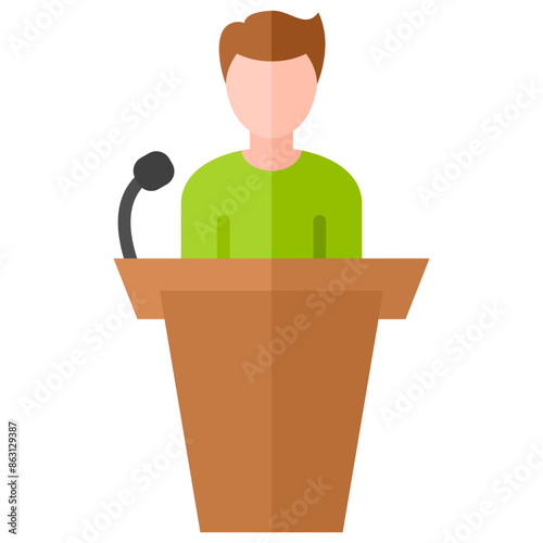 Public Speaking Icon