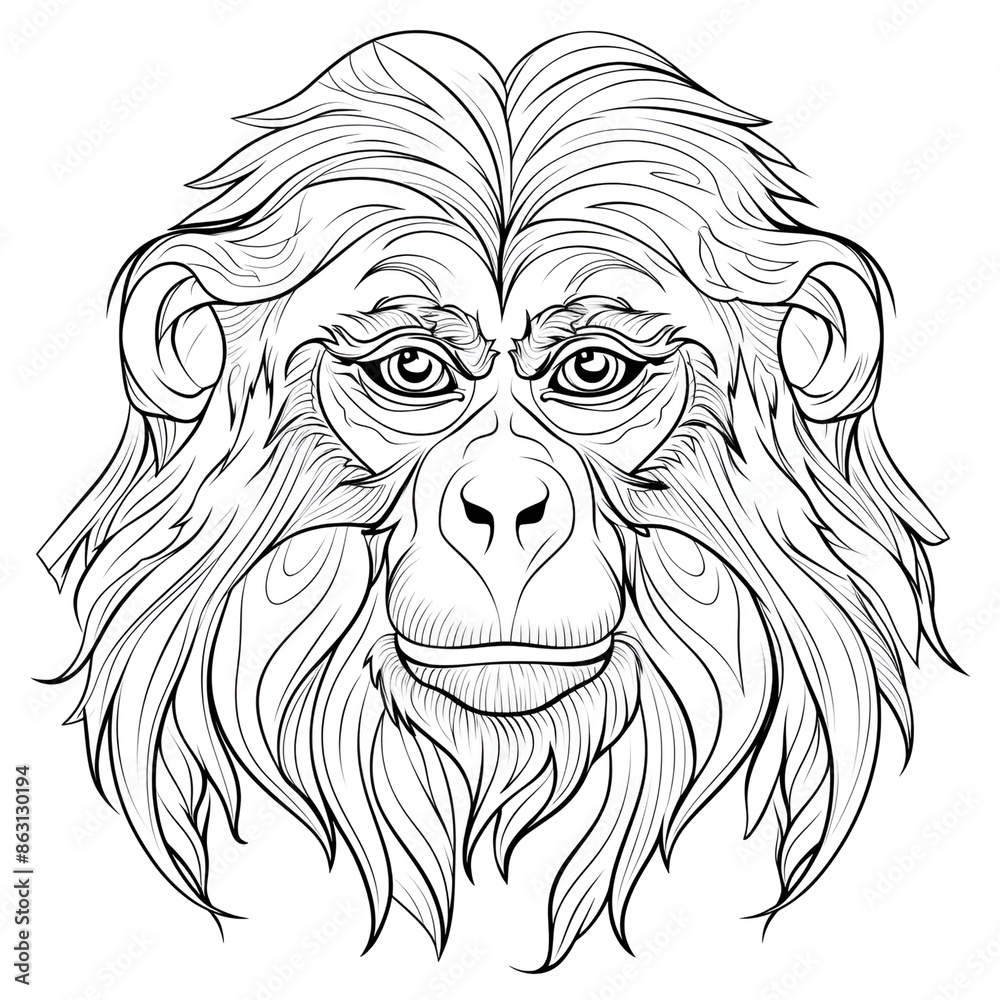 monkey head vector monkey head vector