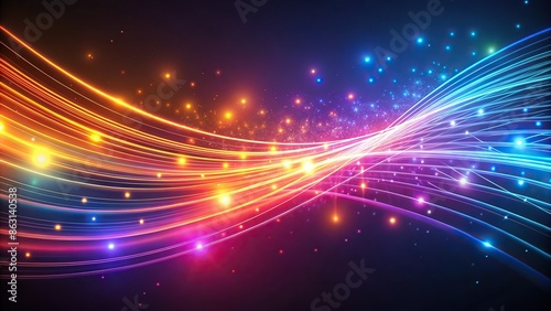 Abstract background featuring glowing lines, abstract, background, glowing, lines, light, futuristic, neon, technology