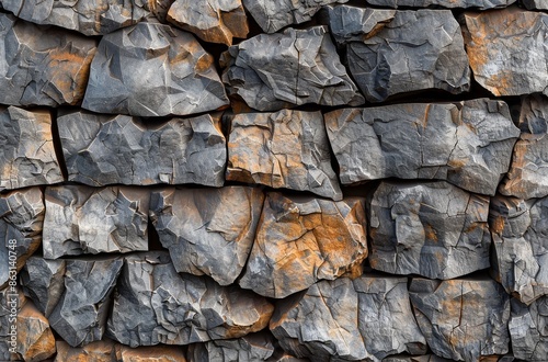 Close Up Of A Rough Stone Wall