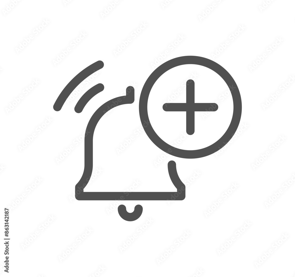 Notification related icon outline and linear vector.
Notification related icon outline and linear vector.
