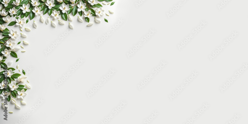 Obraz premium Vibrant Jasmine Flower Background