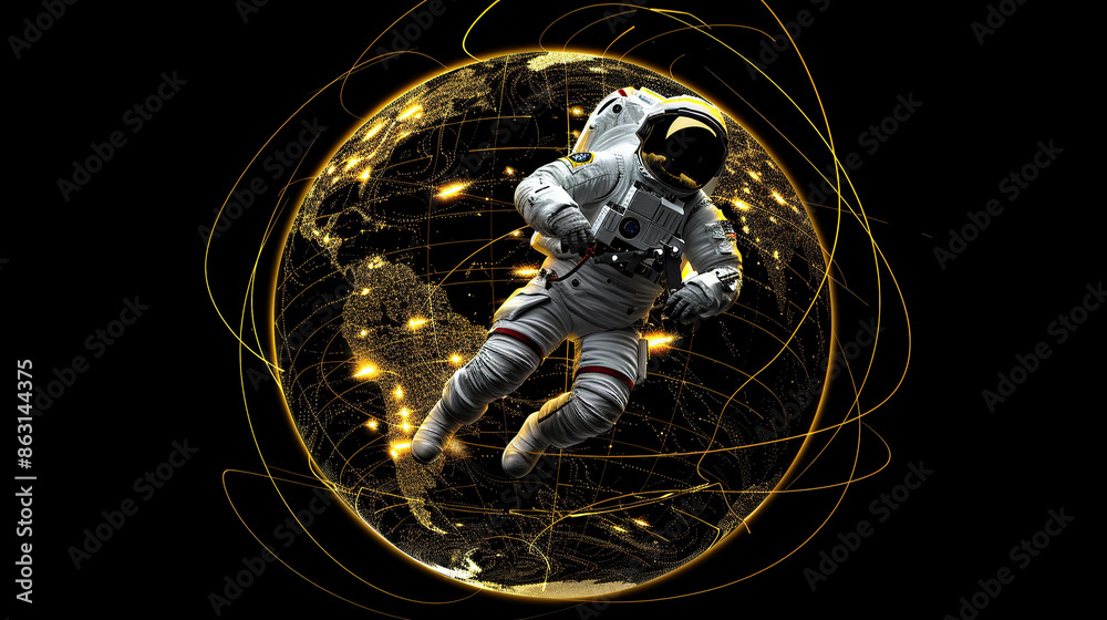 Astronaut in space Astronaut in space