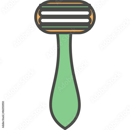 Disposable razor vector icon isolated