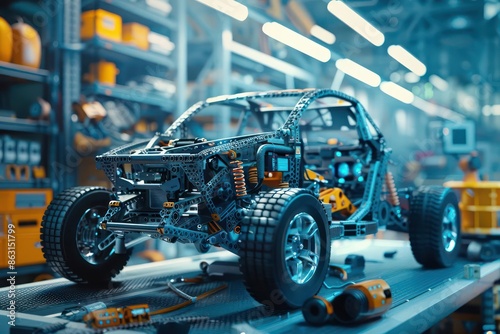 Wallpaper Mural Highdefinition shot of an adaptive vehicle altering its structure, with ample copy space Torontodigital.ca