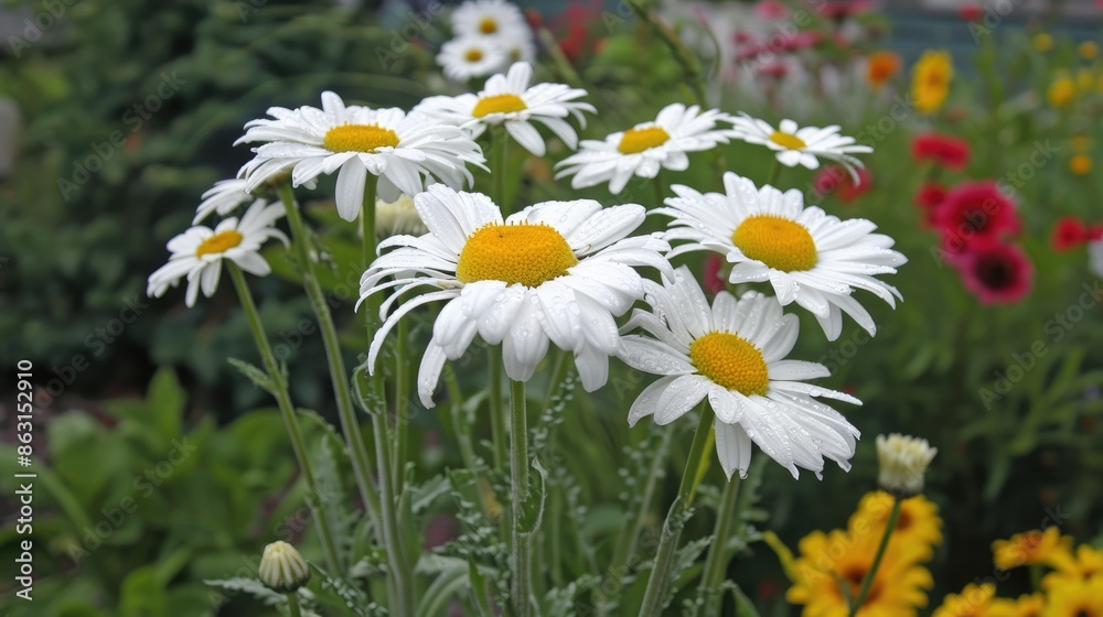 Fototapeta premium Symbol of peace Shasta daisy