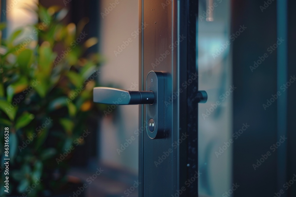 Door Handle with Plant Door Handle with Plant