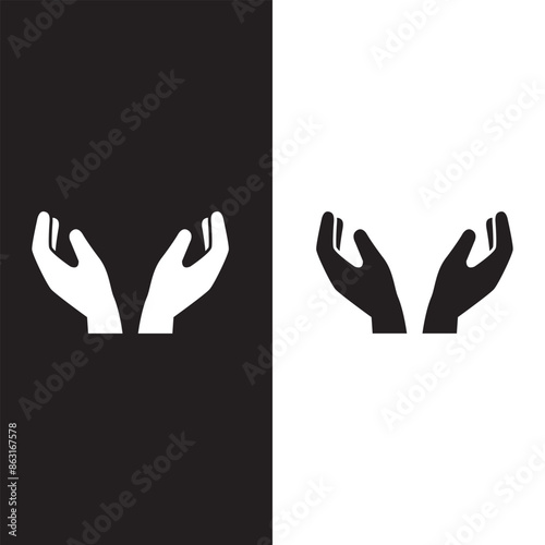 Pray icon vector. Hands folded in prayer line icon. Outline hands folded in prayer vector icon. Designed for web and app design interfaces.	