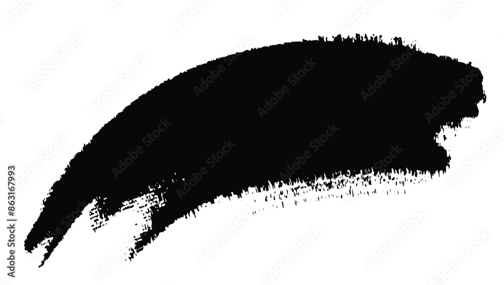 Black paint brush solated on a white background.eps10 Black paint brush solated on a white background.eps10