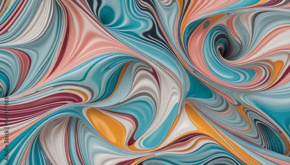Obraz premium Seamless Abstract CGI Design with Shiny Repeat Patterns and Vibrant Colors
