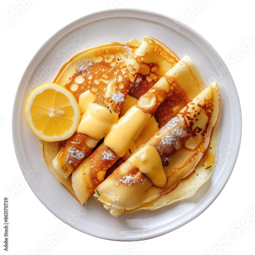 Plate of Crepes with Lemon ...