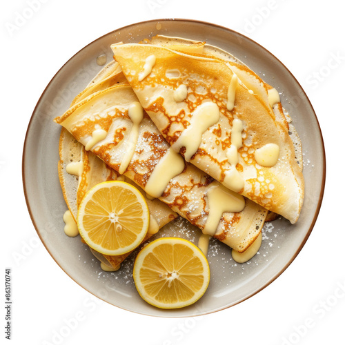 Plate of Crepes with Lemon ...