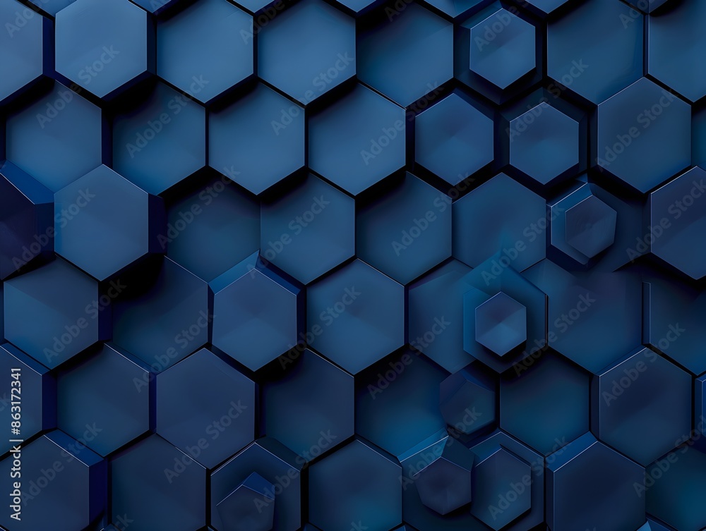 Stylized Hexagonal Backdrop with Nested Geometric Motifs and Fractal-Like Tessellation