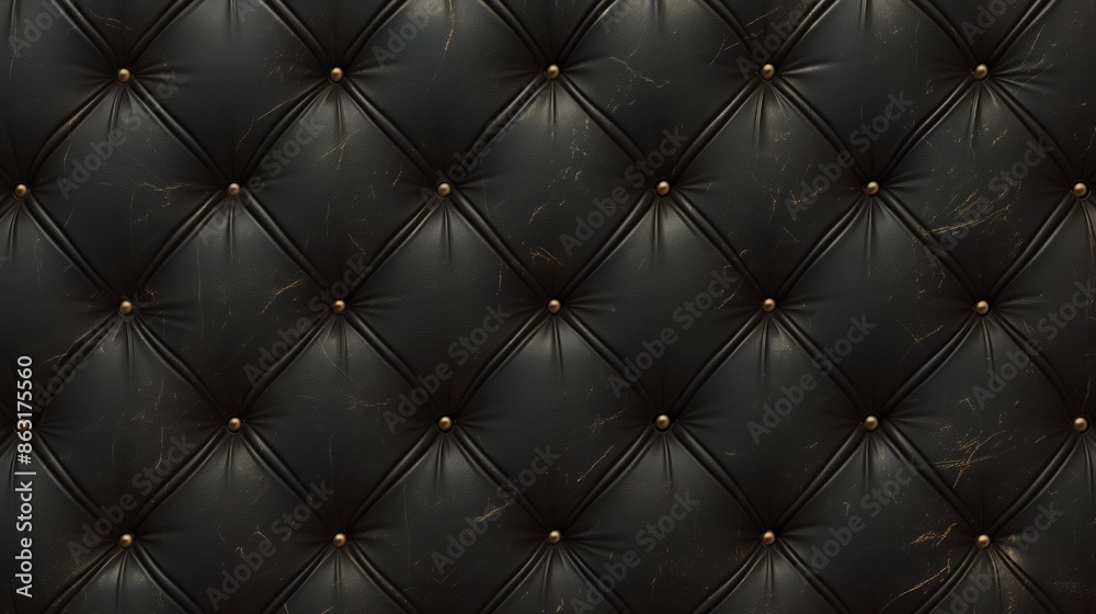 Luxury black square leather pattern background, Close-up texture background. Luxury black square leather pattern background, Close-up texture background.