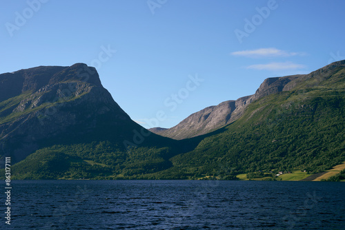 Image from the area of Vangsmjose Lake at Vang in Valdres, Oppland, Norway, of June 2024.